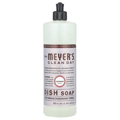 Mrs. Meyers Clean Day, Dish Soap, Lavender, 16 fl oz (473 ml)