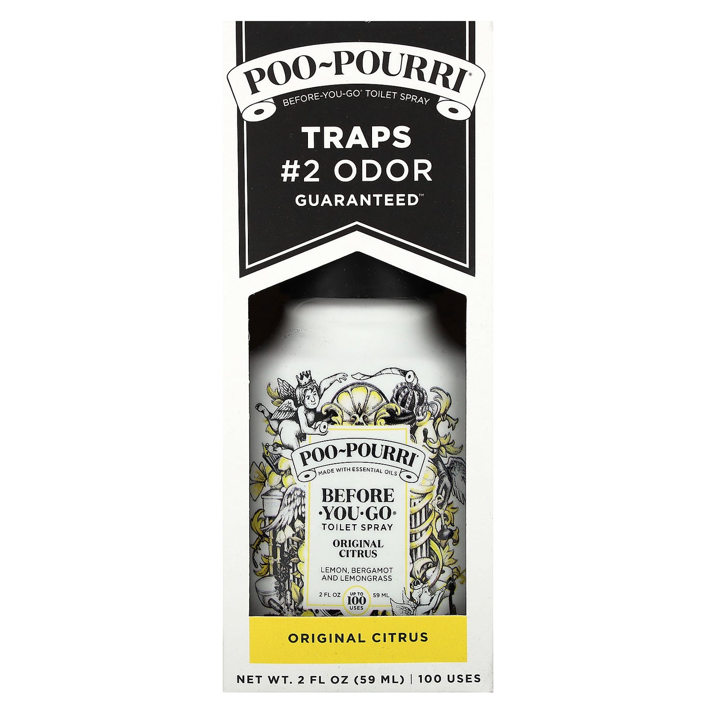 Poo-Pourri, Before-You-Go® Toilet Sprays, Original Citrus, 2 fl oz (59 ml)