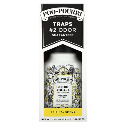 Poo-Pourri, Before-You-Go® Toilet Sprays, Original Citrus, 2 fl oz (59 ml)