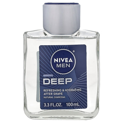 Nivea, Men, Deep, Refreshing & Hydrating After Shave, Vanilla & Bourbon, 3.3 fl oz (100 ml)