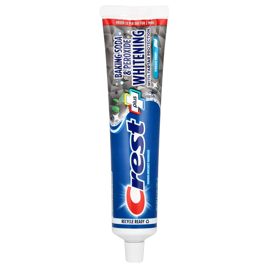Crest, Plus, Fluoride Toothpaste, Baking Soda & Peroxide Whitening, Fresh Mint, 8.2 oz (232 g)