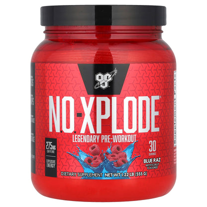 BSN, N.O.-Xplode®, Legendary Pre-Workout, Blue Raz, 1.22 lbs (555 g)