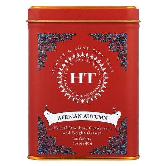 Harney & Sons, HT Tea Blends, African Autumn, Caffeine-Free, 20 Sachets, 1.4 oz (40 g)