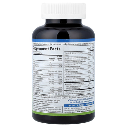 Carlson, Prenatal, 120 Soft Gels