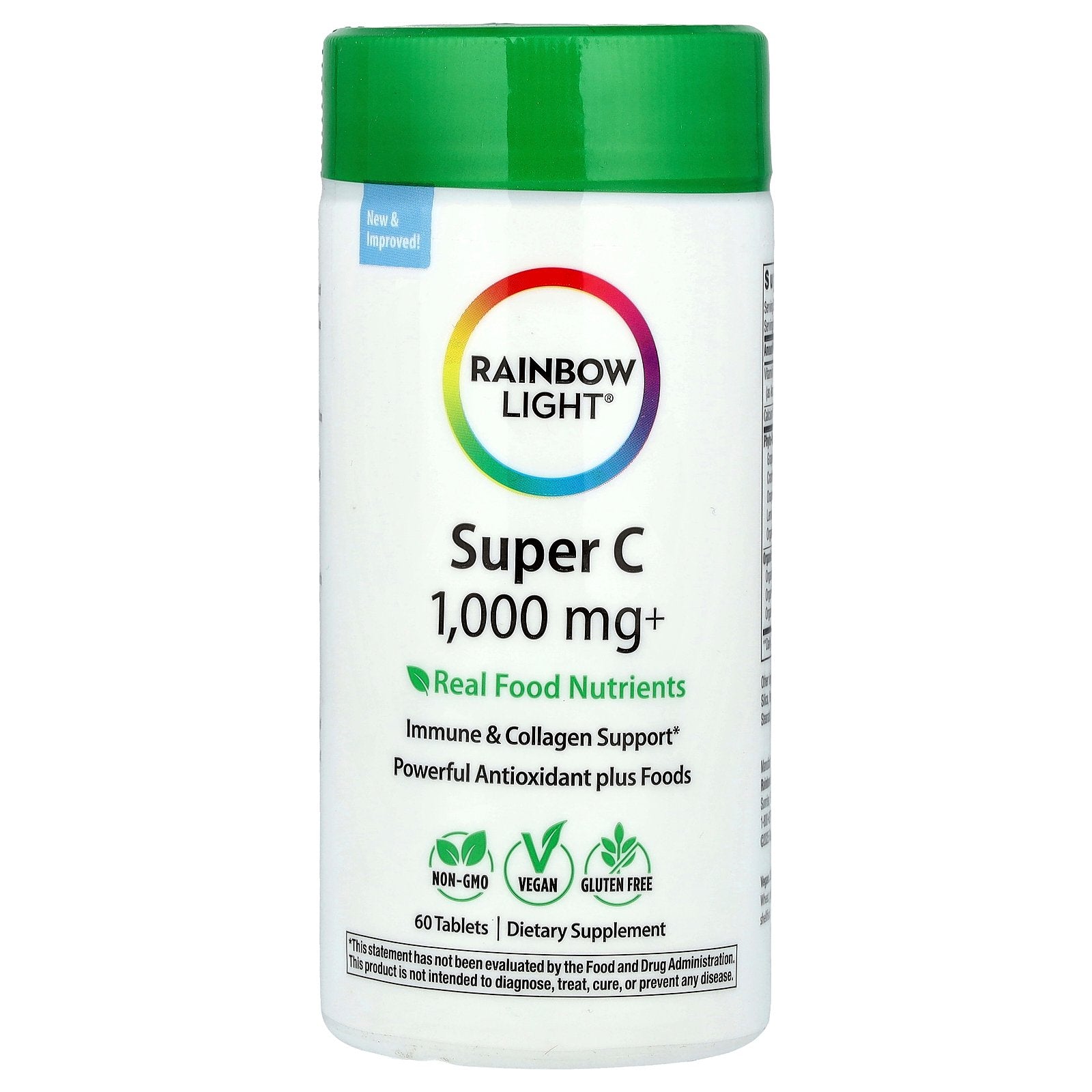 Rainbow Light, Super C, 60 Tablets