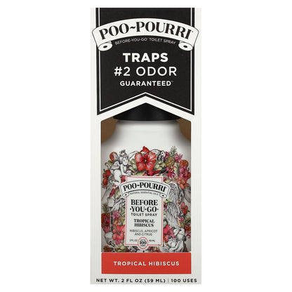 Poo-Pourri, Before-You-Go® Toilet Sprays, Tropical Hibiscus, 2 fl oz (59 ml)