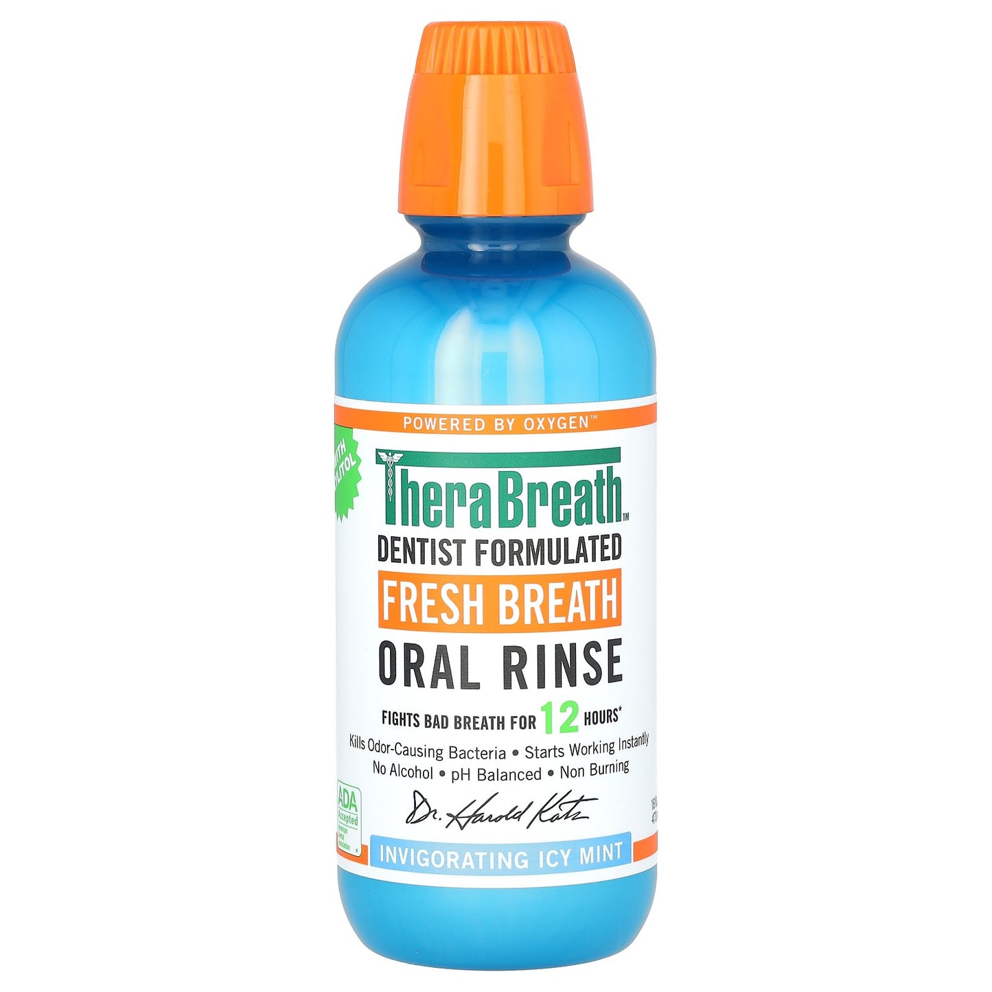 TheraBreath, Fresh Breath Oral Rinse, Invigorating Icy Mint, 16 fl oz (473 ml)