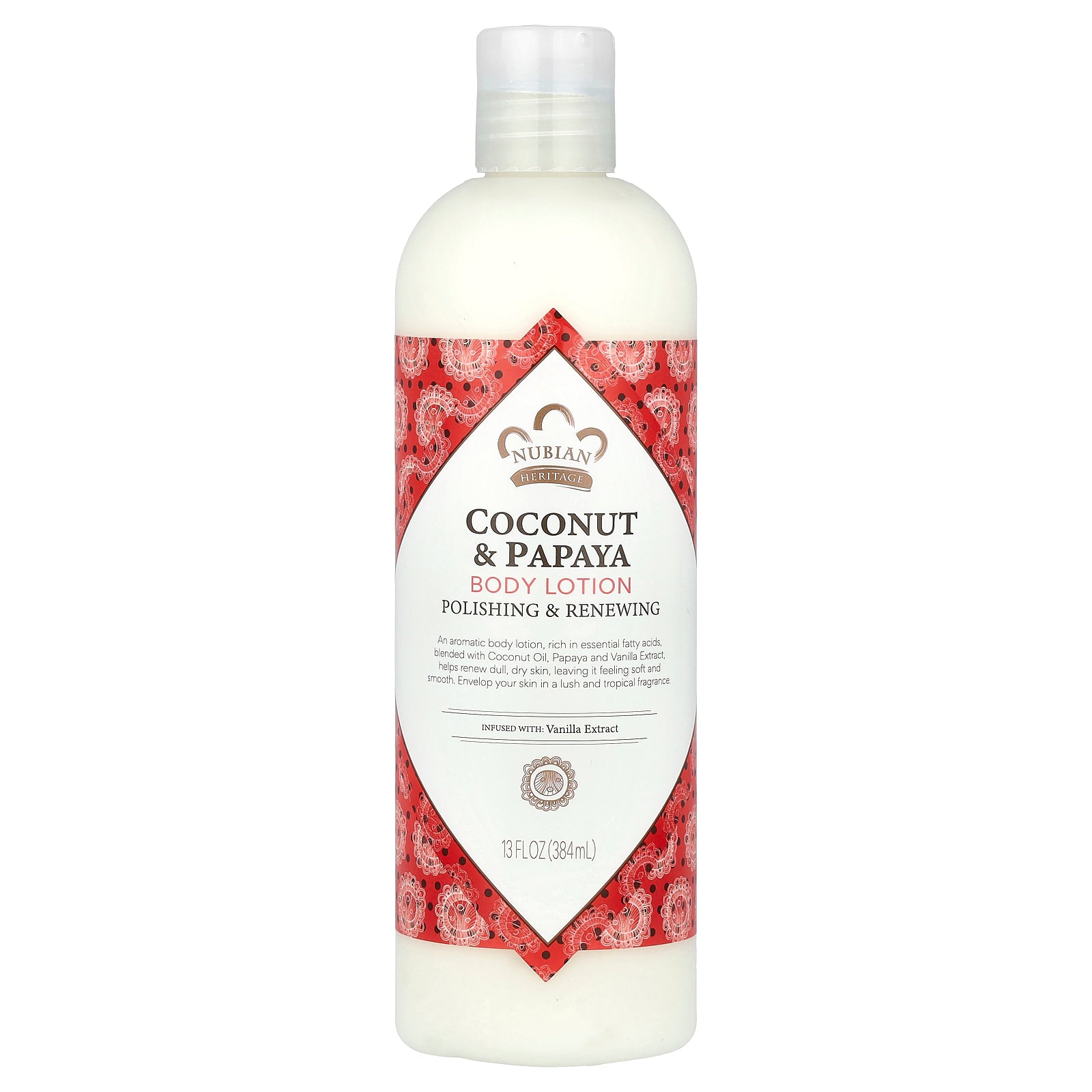 Nubian Heritage, Body Lotion, Coconut & Papaya, 13 fl oz (384 ml)