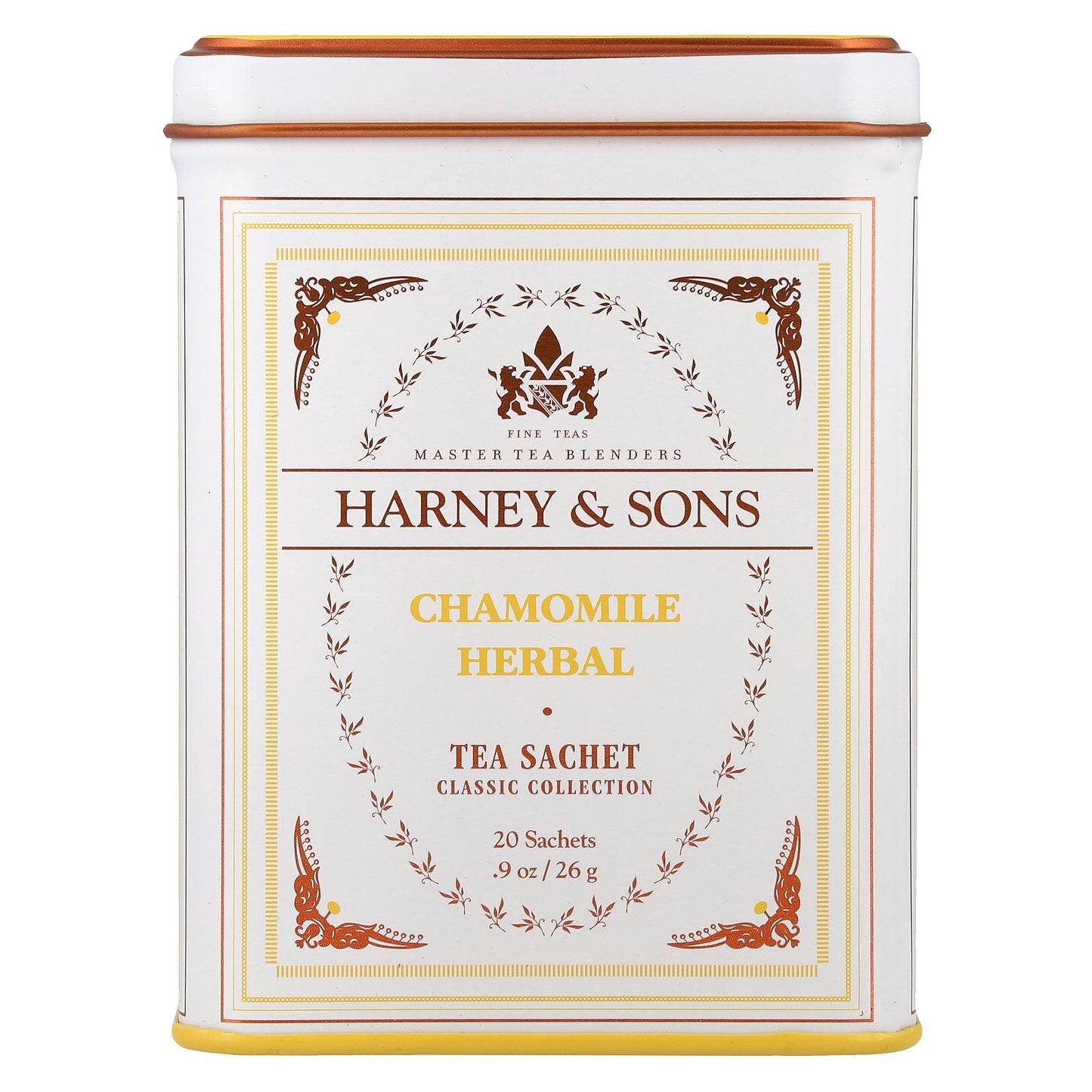 Harney & Sons, Classic Collection, Chamomile Herbal, 20 Sachets, 0.9 oz (26 g)