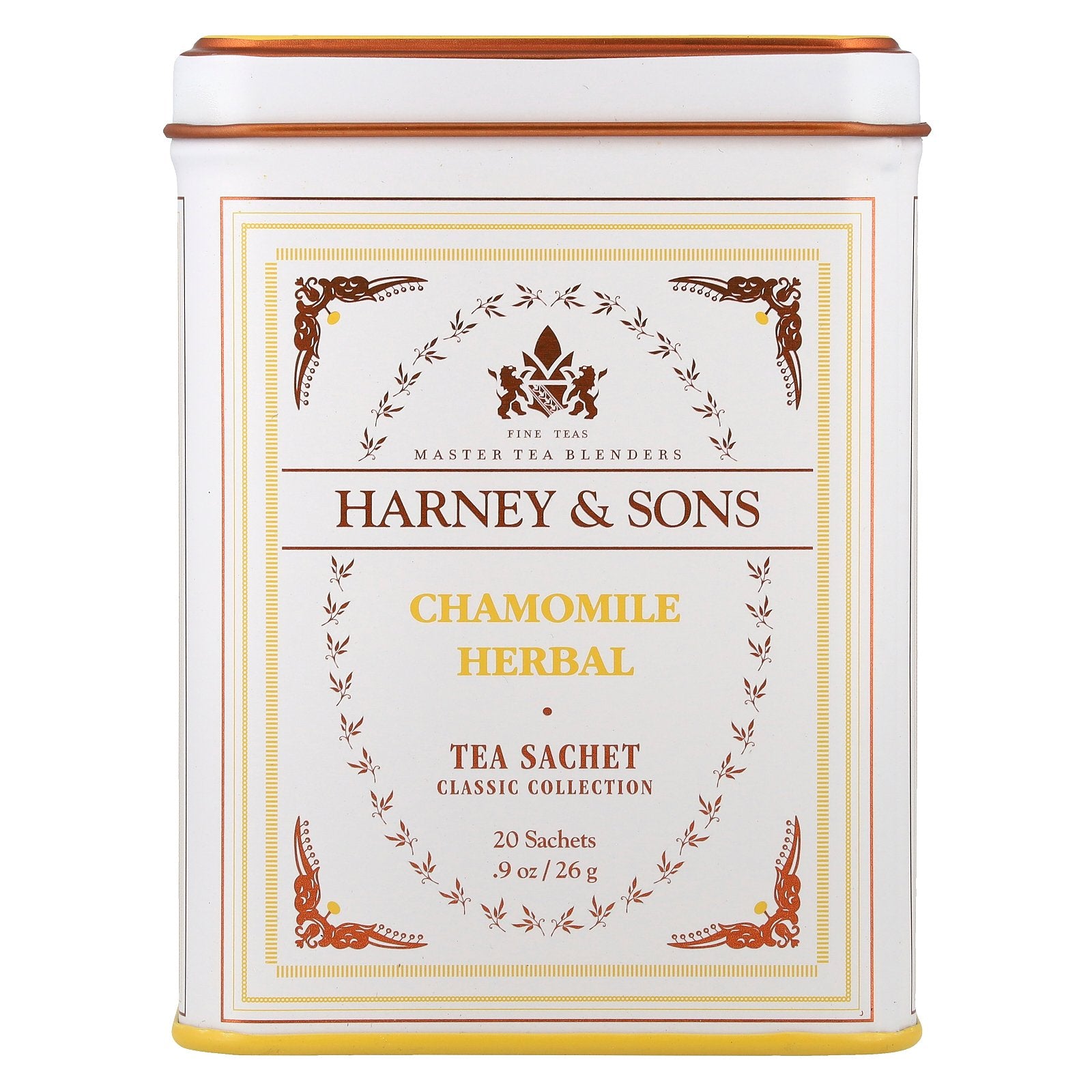 Harney & Sons, Classic Collection, Chamomile Herbal, 20 Sachets, 0.9 oz (26 g)