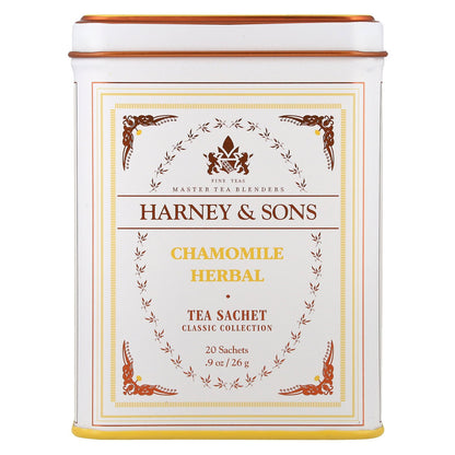 Harney & Sons, Classic Collection, Chamomile Herbal, 20 Sachets, 0.9 oz (26 g)