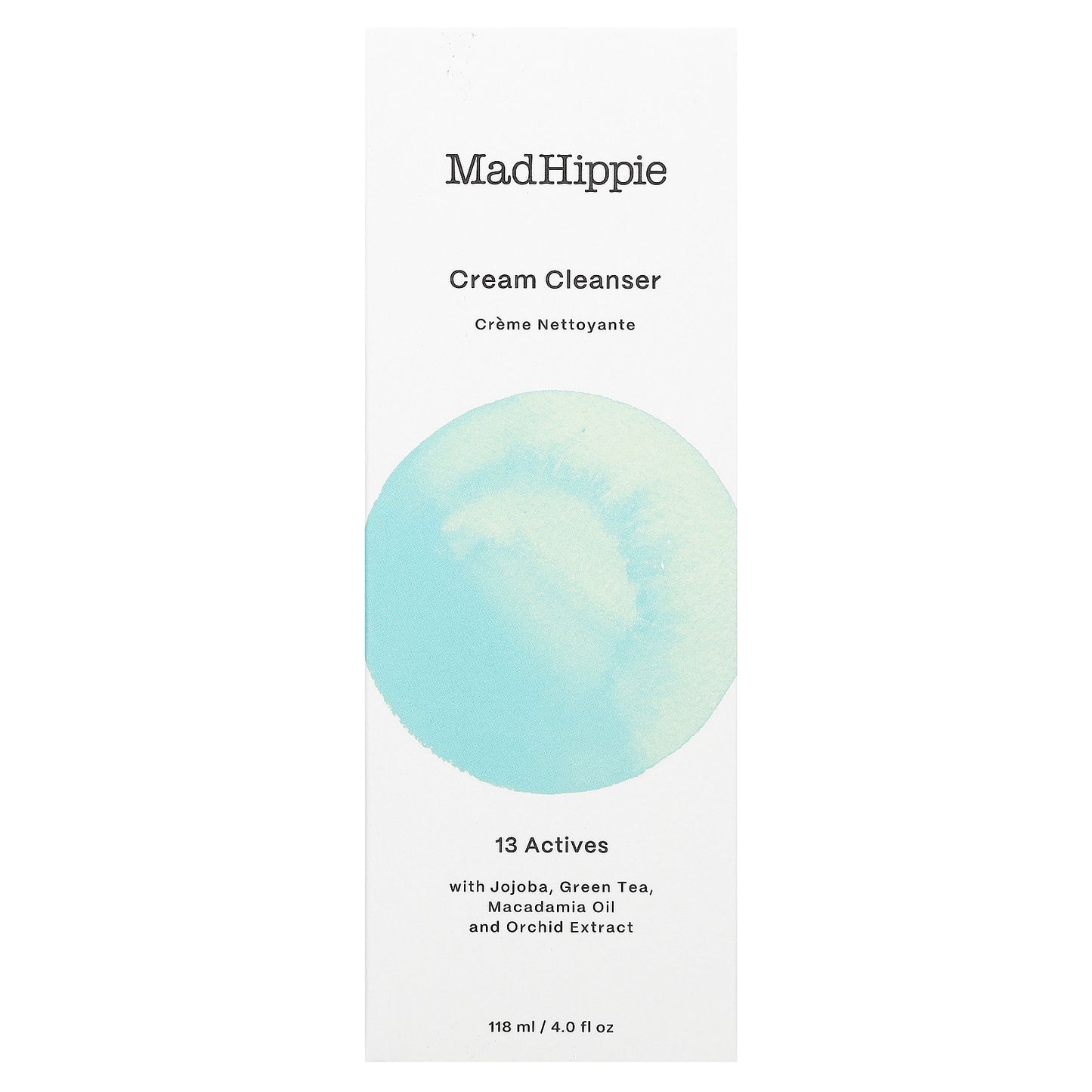 Mad Hippie, Cream Cleanser, 13 Actives, 4 fl oz (118 ml)