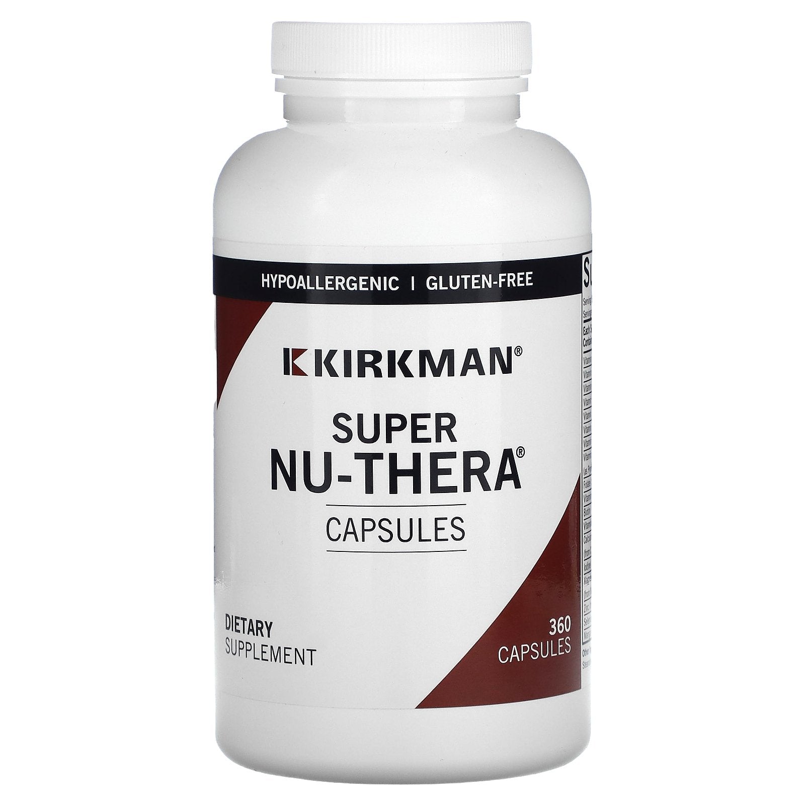 Kirkman Labs, Super Nu-Thera, 360 Capsules