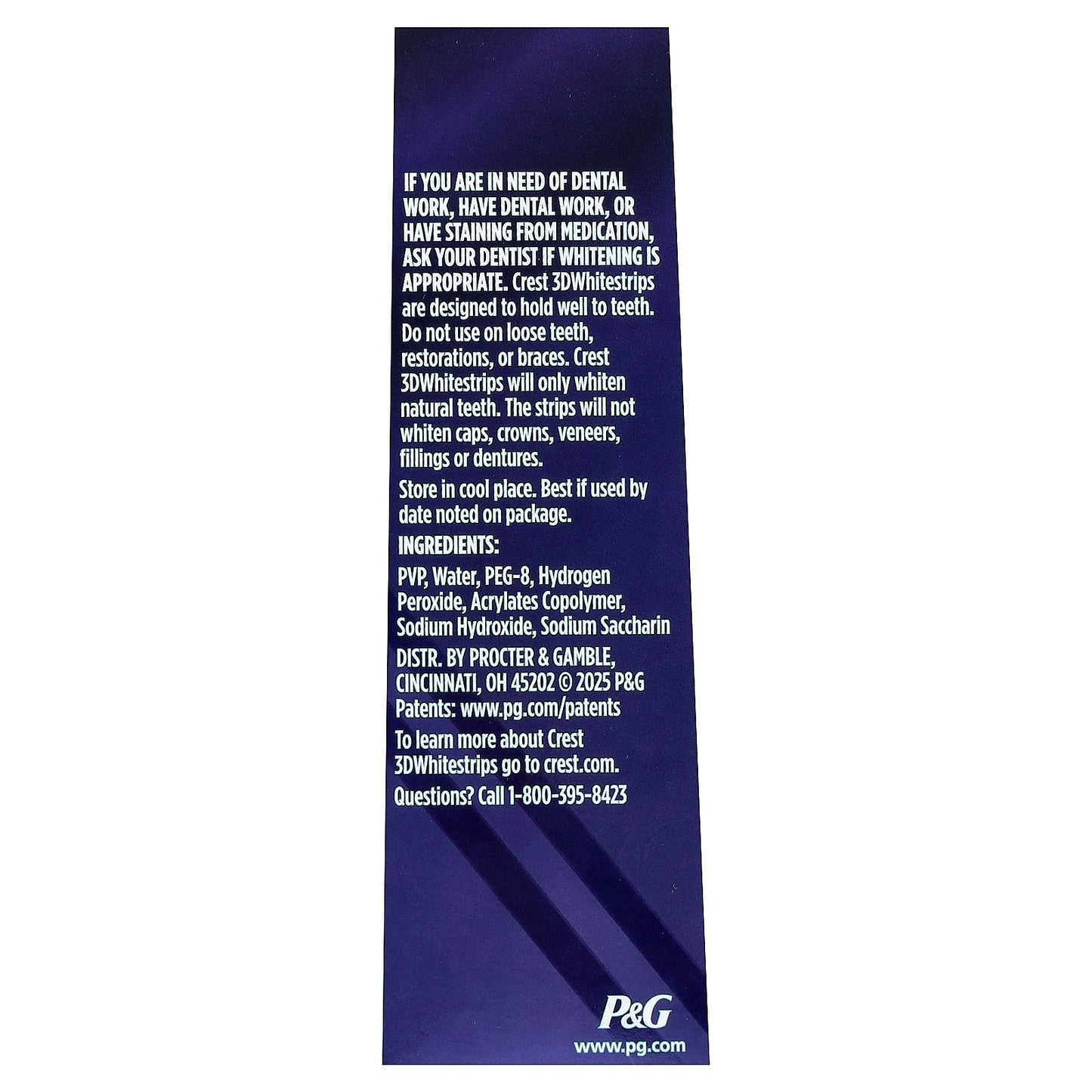 Crest, 3D Whitestrips, Dental Whitening Kit, 40 Strips