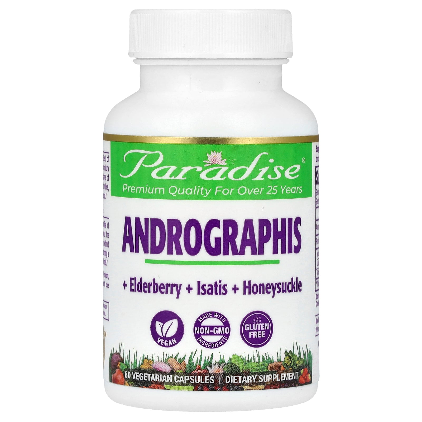 Paradise Herbs, Andrographis, 60 Vegetarian Capsules