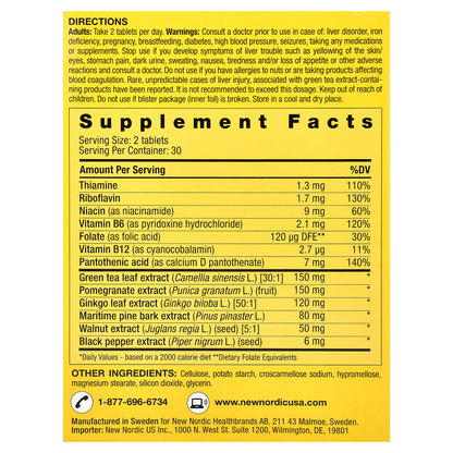 New Nordic, Clear Brain™, 60 Tablets