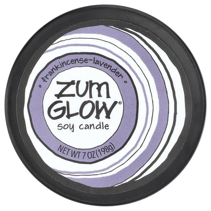 ZUM, Glow®, Soy Candle, Frankincense-Lavender, 7 oz (198 g)