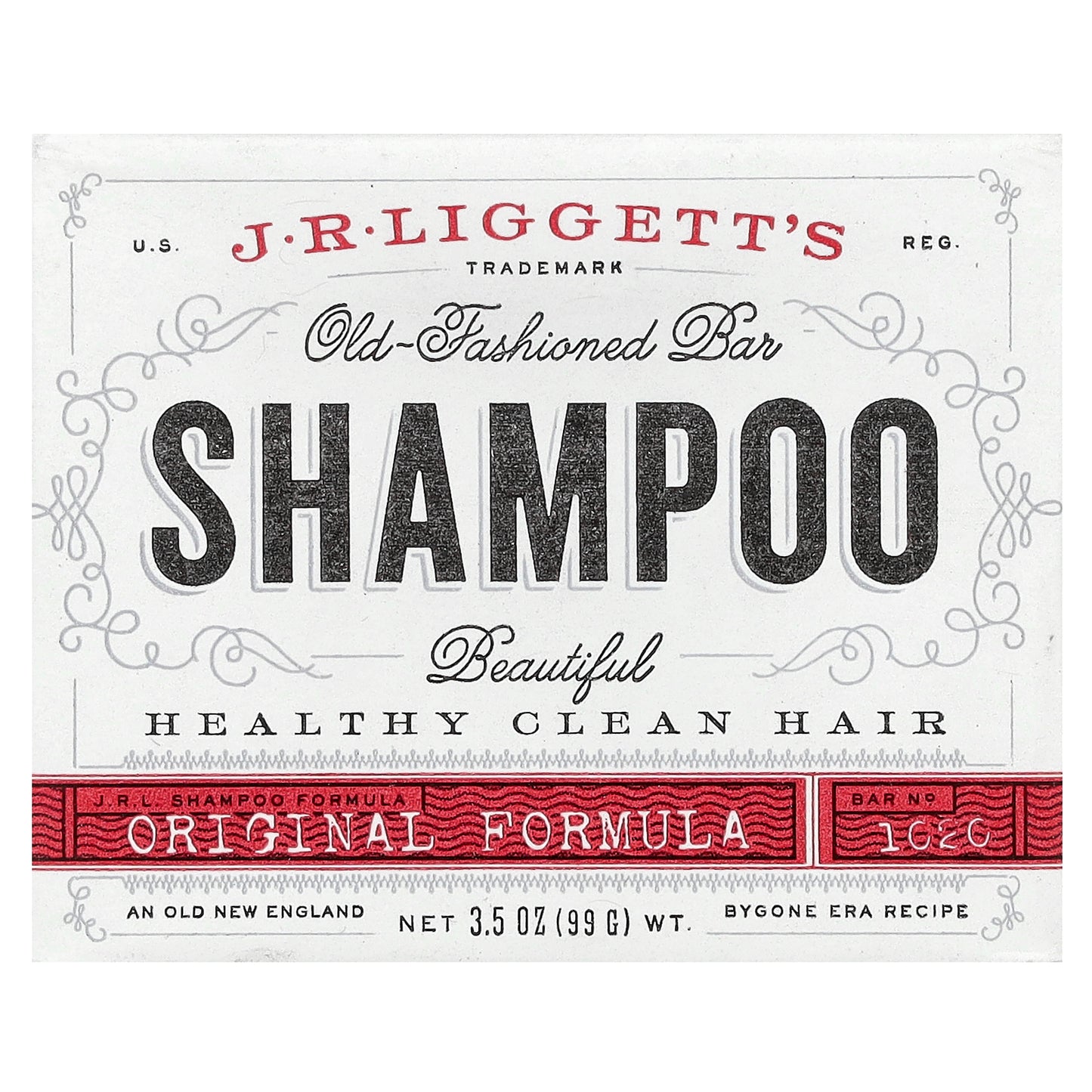 J.R. Liggett's, Old Fashioned Shampoo Bar, Original Formula, 3.5 oz (99 g)