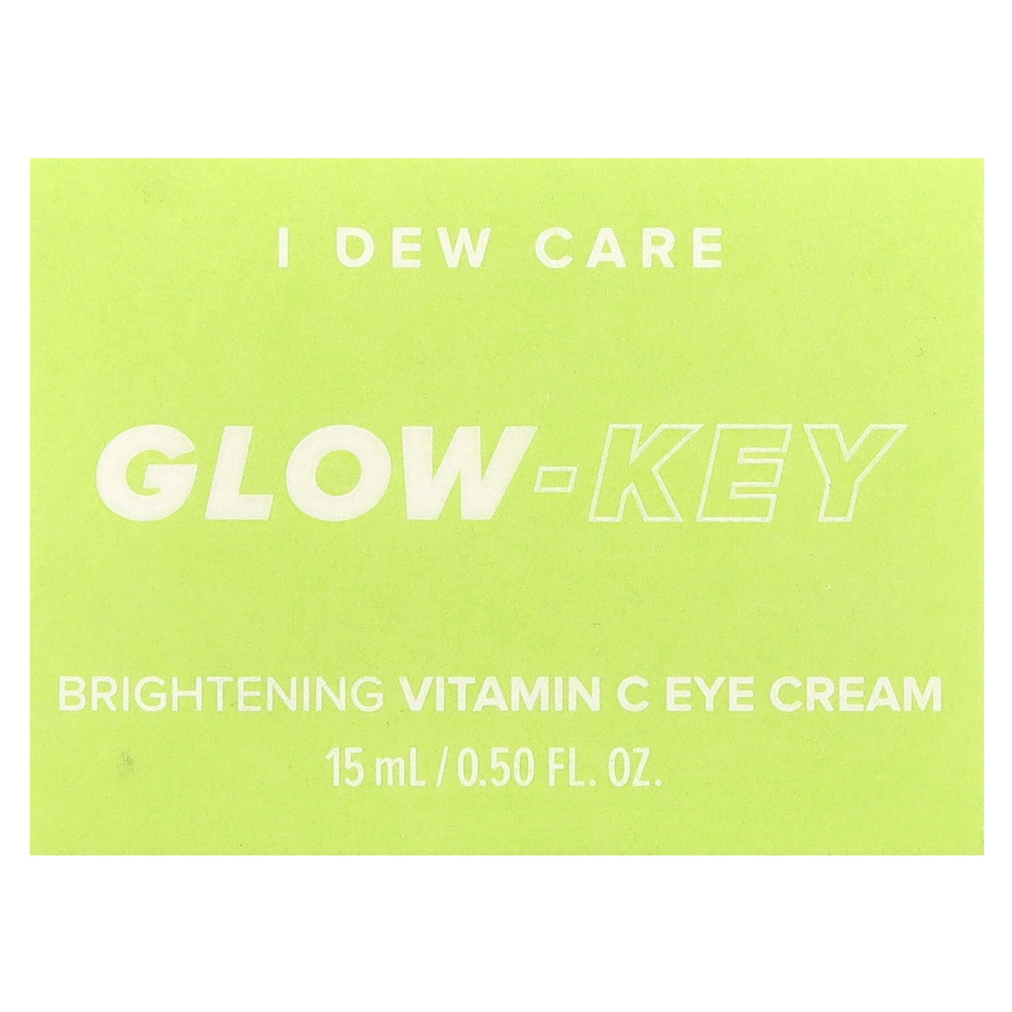 I Dew Care, Glow-Key, Brightening Vitamin C Eye Cream, 0.50 fl oz (15 ml)