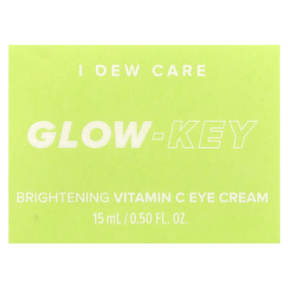 I Dew Care, Glow-Key, Brightening Vitamin C Eye Cream, 0.50 fl oz (15 ml)