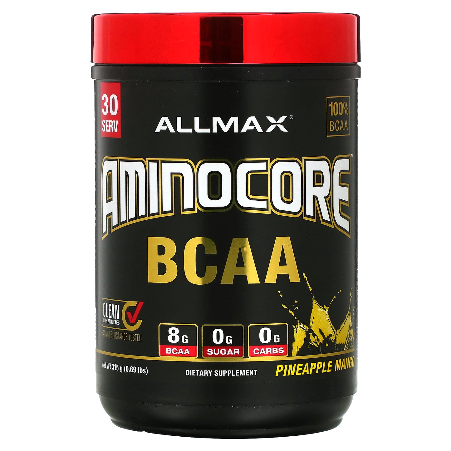 ALLMAX, AMINOCORE™ BCAA, Pineapple Mango, 0.69 lb (315 g)