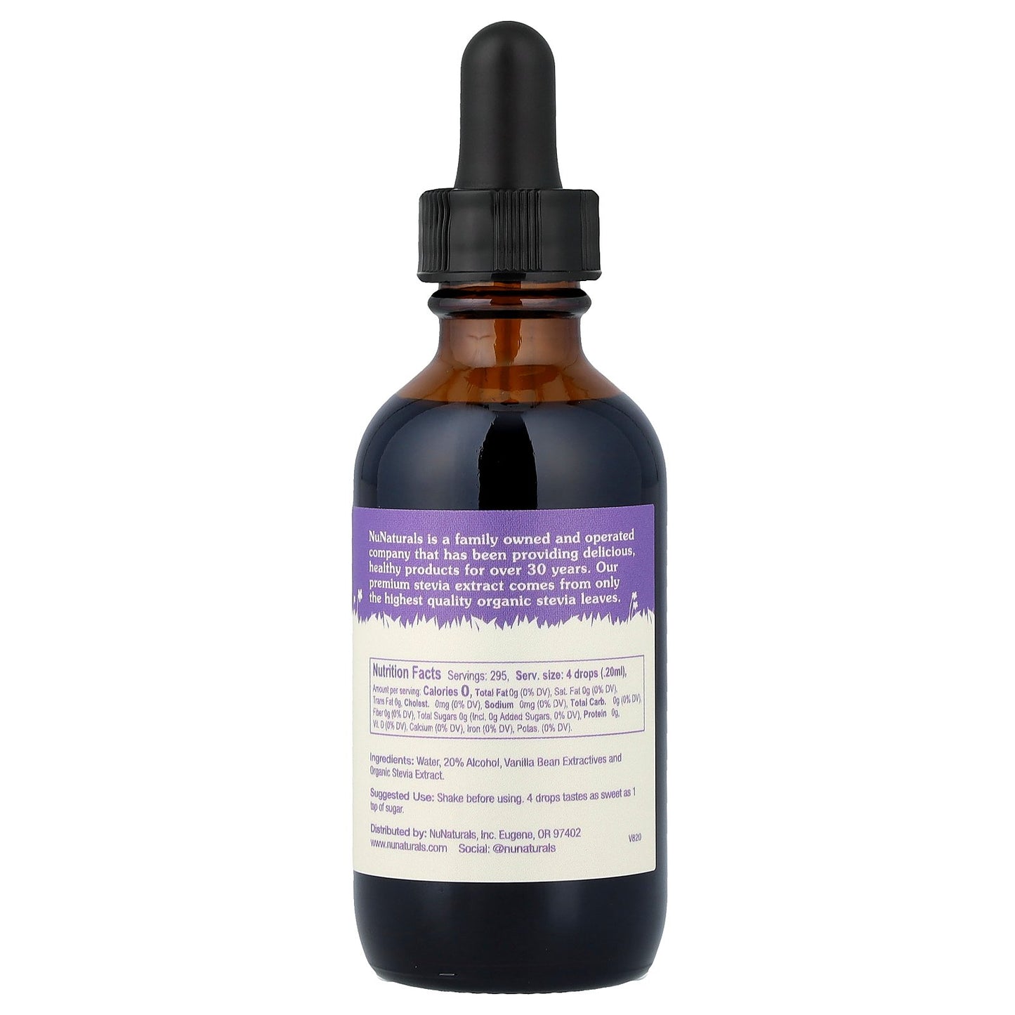 NuNaturals, Vanilla Stevia, 2 fl oz (59 ml)