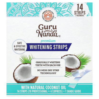 GuruNanda, Premium Whitening Strips, 14 Strips