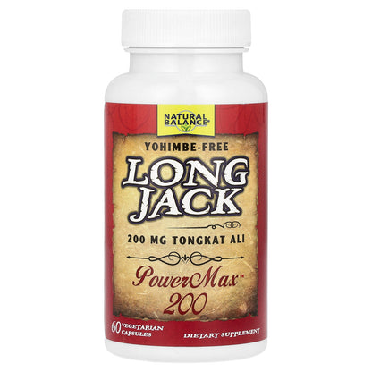 Natural Balance, Long Jack, PowerMax™, 60 Vegetarian Capsules (100 mg per Capsule)