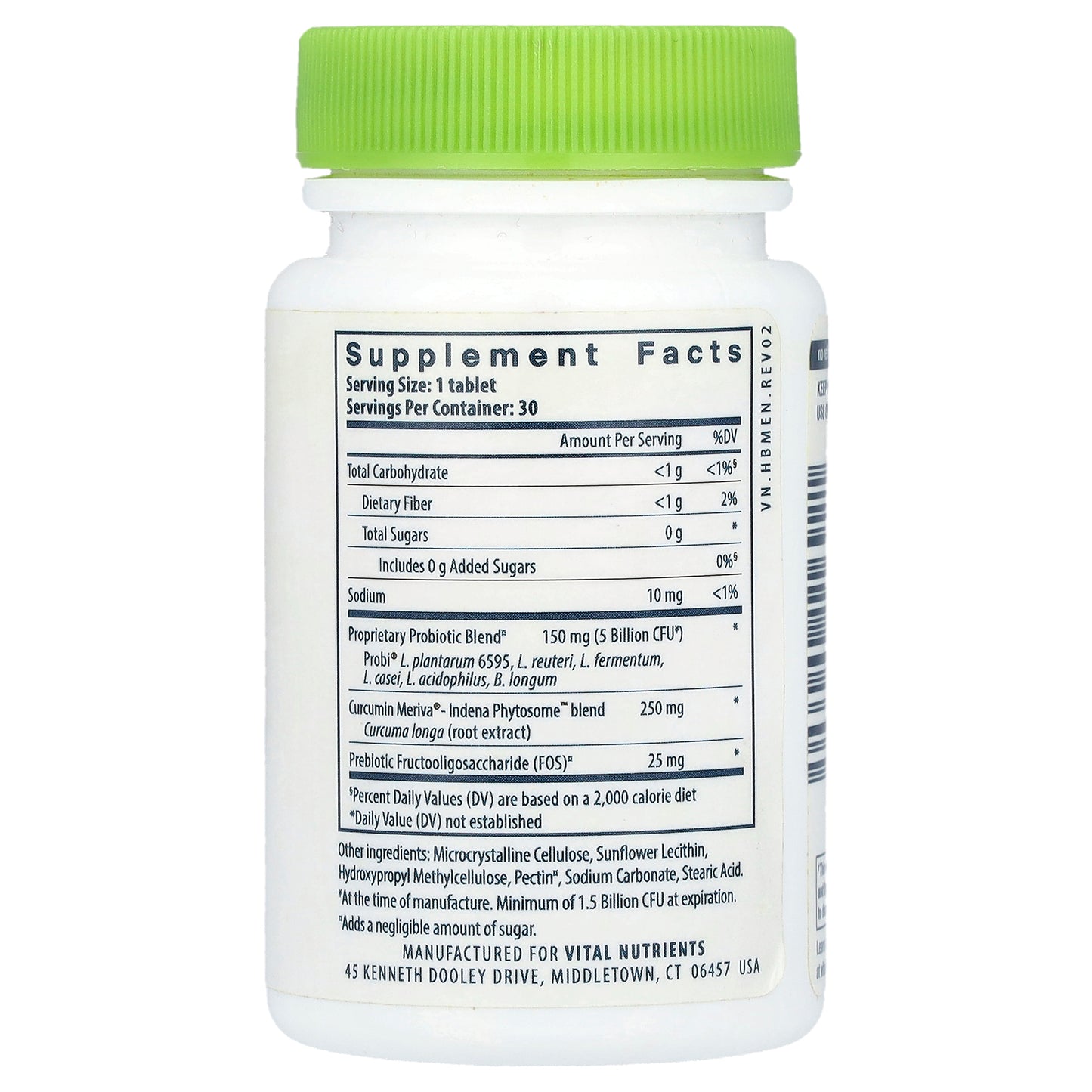 Vital Nutrients, Hyperbiotics®, Pro-Men® Probiotic, 30 Vegan Tablets