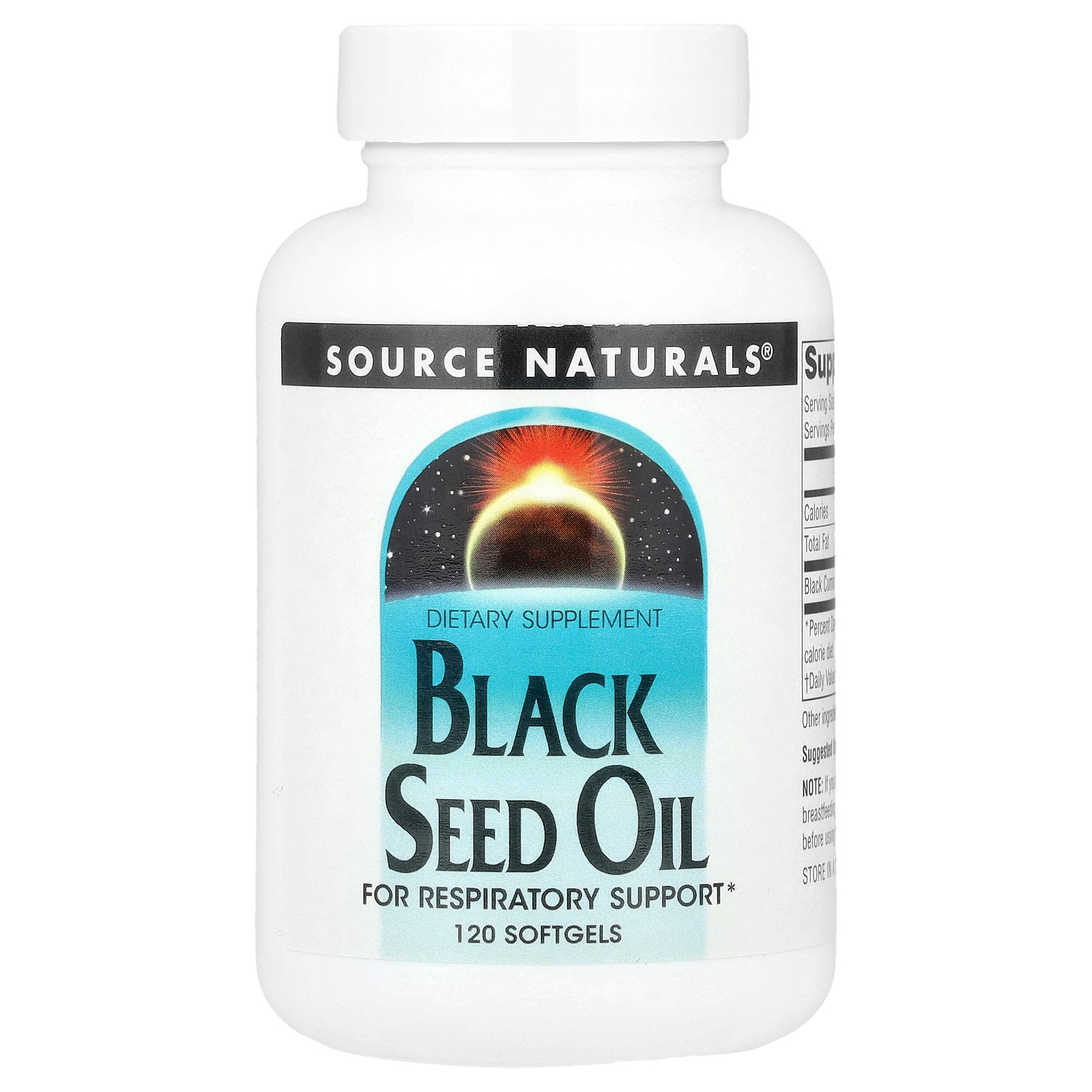 Source Naturals, Black Seed Oil, 120 Softgels (500 mg per Softgel)