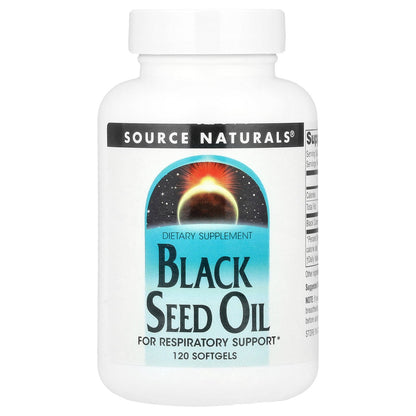 Source Naturals, Black Seed Oil, 120 Softgels (500 mg per Softgel)