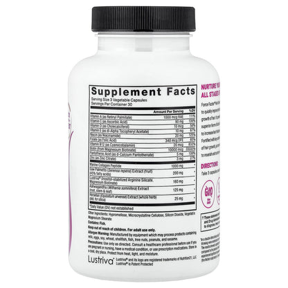 Force Factor, Hair Growth Accelerator With Lustriva®, 90 Vegetable Capsules