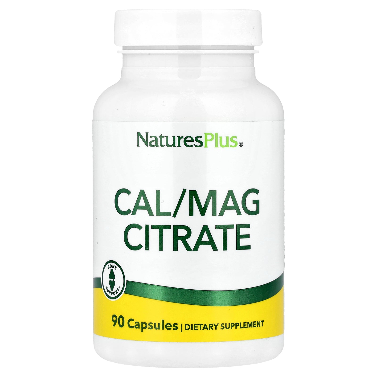 NaturesPlus, Cal/Mag Citrate, 90 Capsules