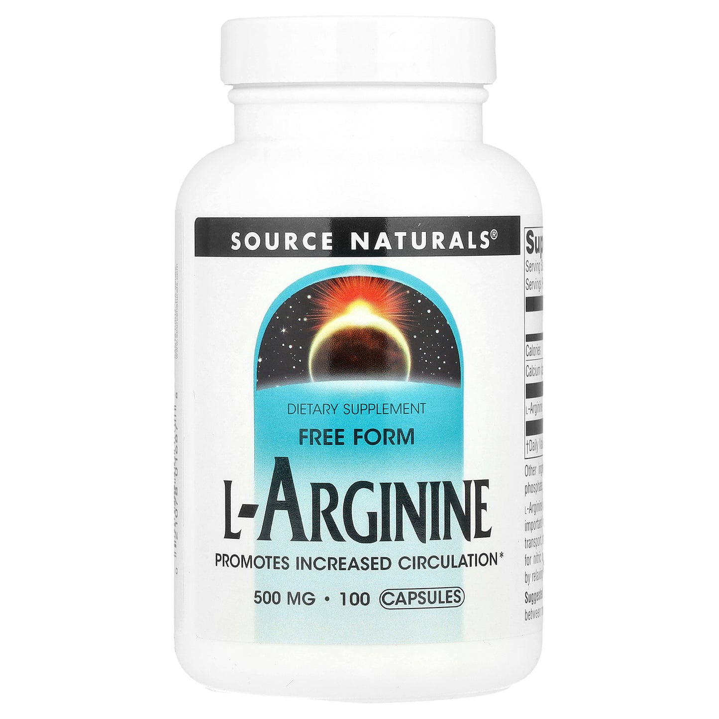 Source Naturals, L-Arginine, Free Form, 100 Capsules