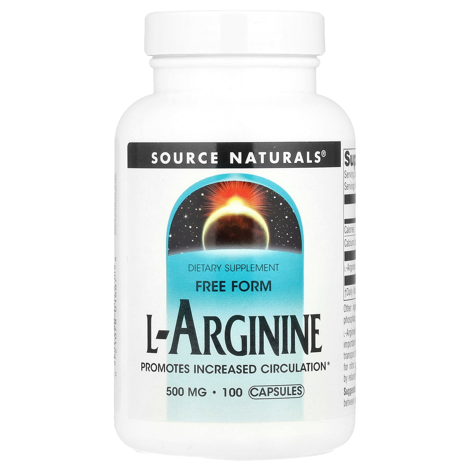Source Naturals, L-Arginine, Free Form, 100 Capsules