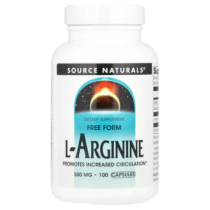 Source Naturals, L-Arginine, Free Form, 100 Capsules