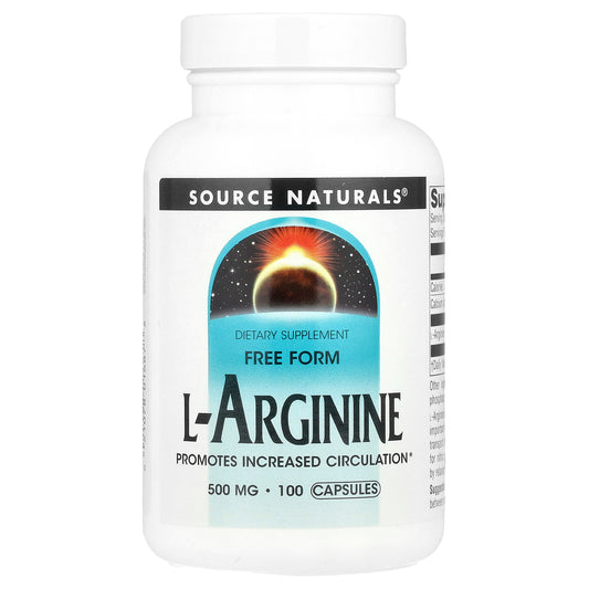 Source Naturals, L-Arginine, Free Form, 100 Capsules