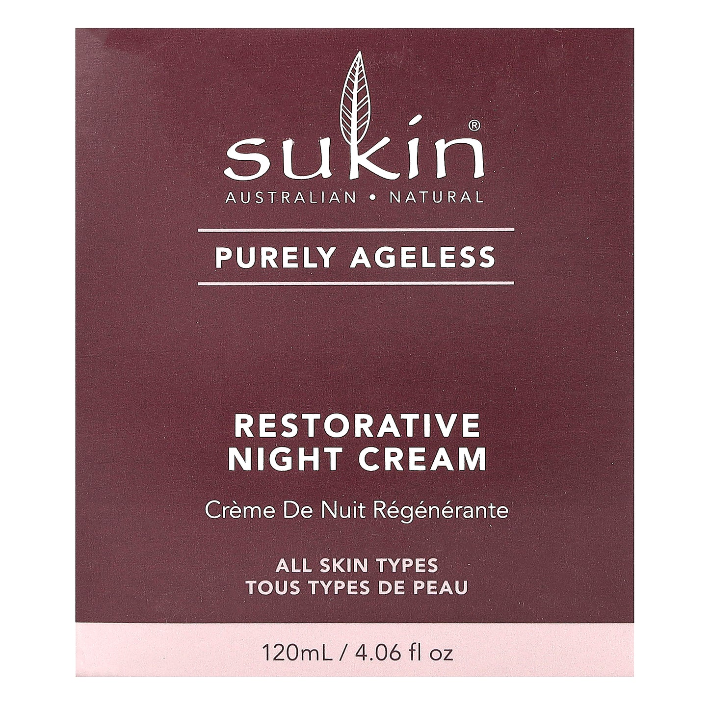 Sukin, Purely Ageless, Restorative Night Cream, 4.06 fl oz (120 ml)