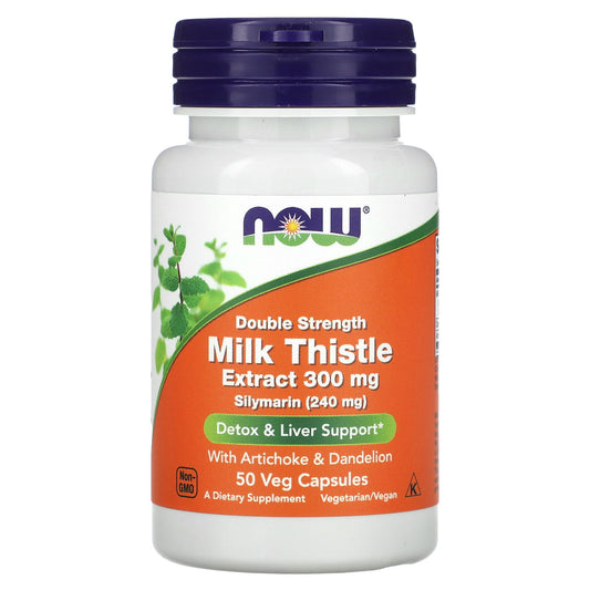 NOW Foods, Milk Thistle, 300 mg, 50 Veg Capsules