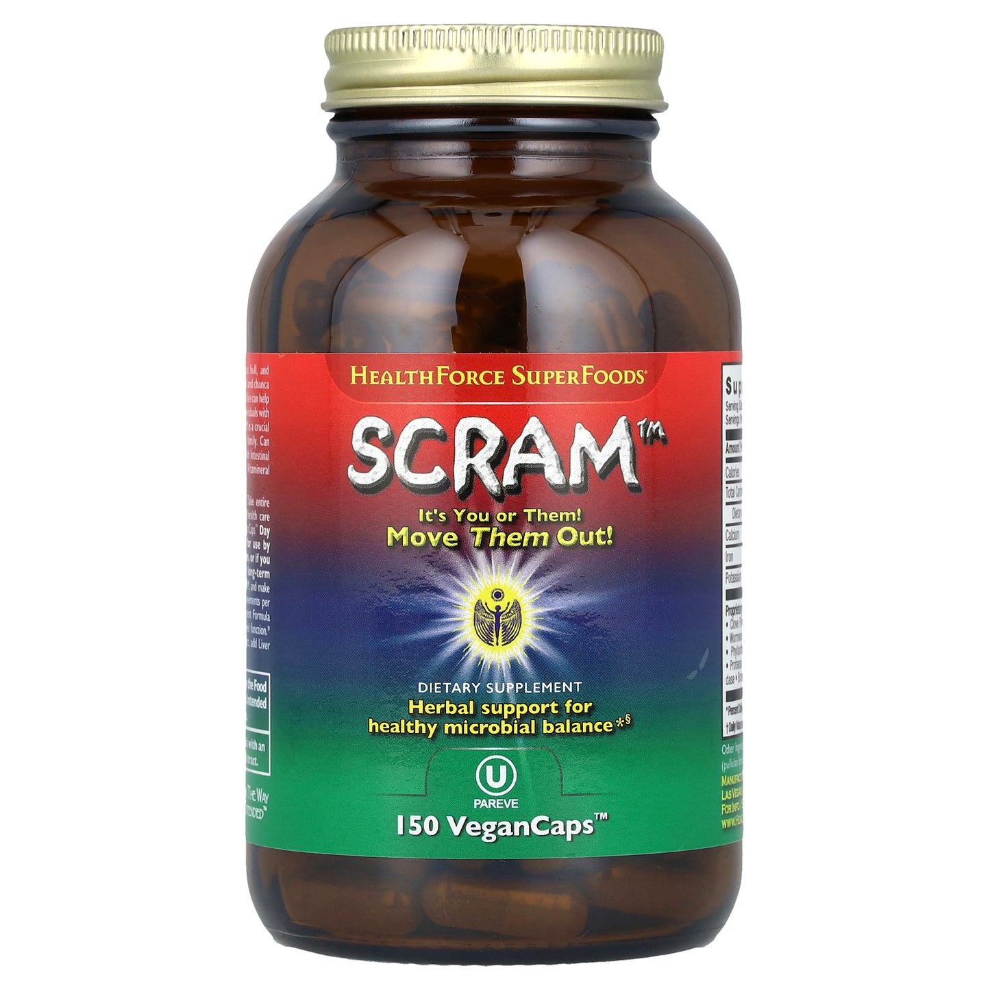 HealthForce Superfoods, Scram™, 150 VeganCaps