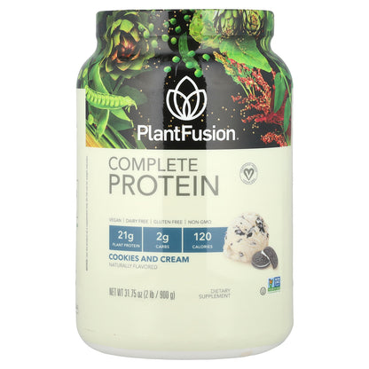 PlantFusion, Complete Protein, Cookies and Cream, 2 lb (900 g)