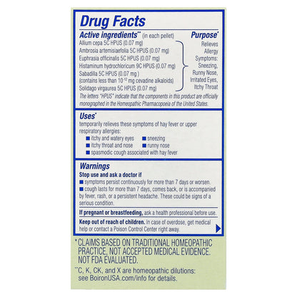 Boiron, AllergyCalm™ On The Go, 2 Portables Tubes, 80 Pellets Each