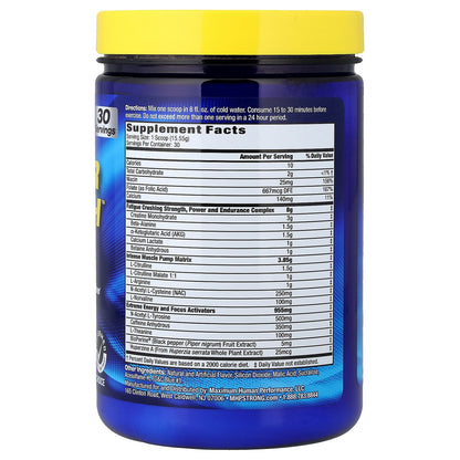 MHP, Hyper Crush™, Pre-Workout, Blue Ice, 1.03 lbs (466.5 g)