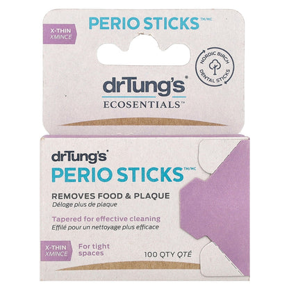 Dr. Tung's, Ecosentials™, Perio Sticks™, X-Thin, 100 Sticks
