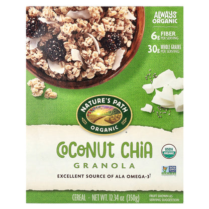 Nature's Path, Organic Coconut Chia Granola Cereal , 12.34 oz (350 g)