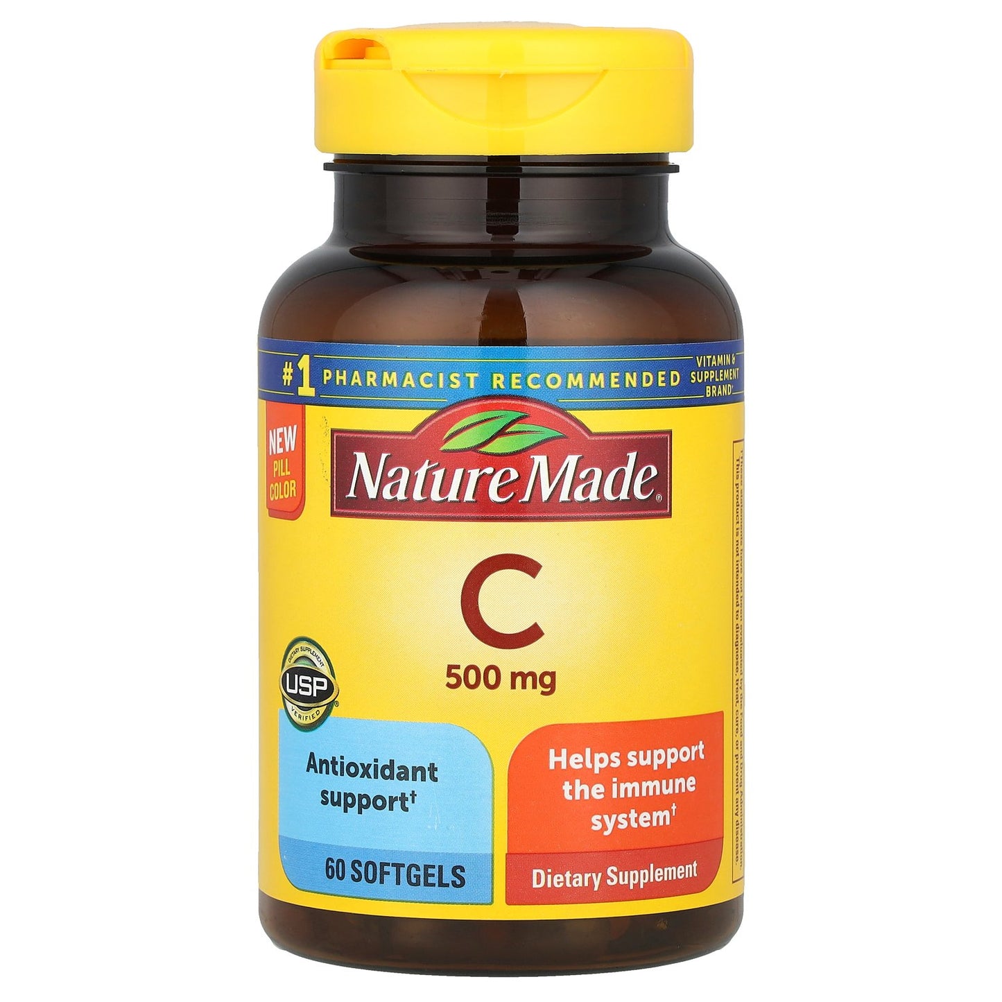 Nature Made, Vitamin C, 500 mg, 60 Softgels