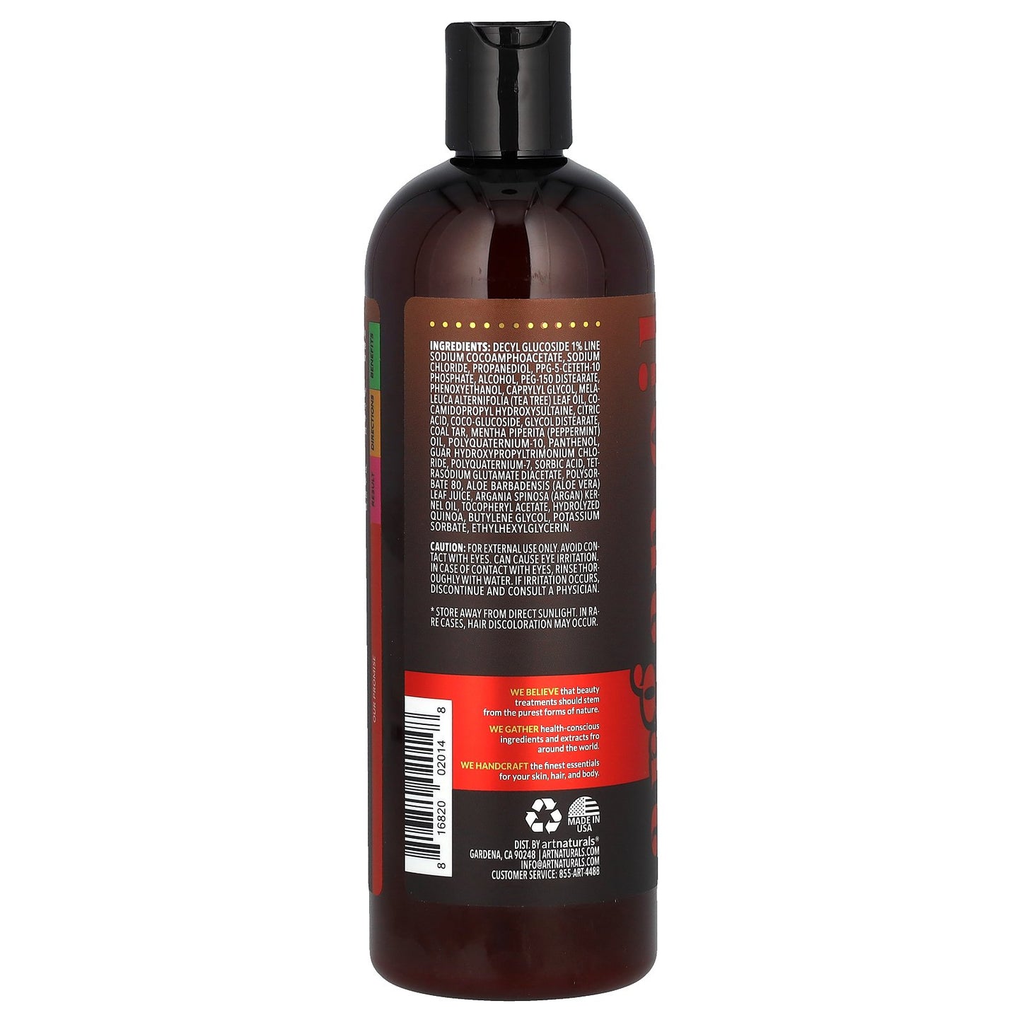 artnaturals, Scalp 18 Shampoo, Coal Tar Formula, 16 fl oz (473 ml)