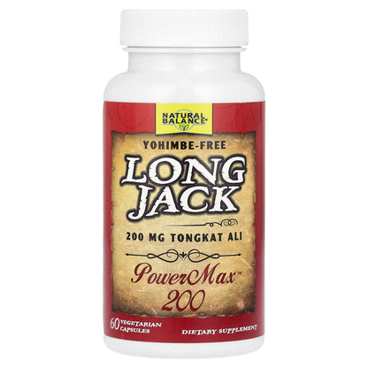 Natural Balance, Long Jack, PowerMax™, 200 mg, 60 Vegetarian Capsules