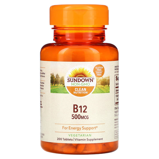 Sundown Naturals, Vitamin B-12, 500 mcg, 200 Tablets