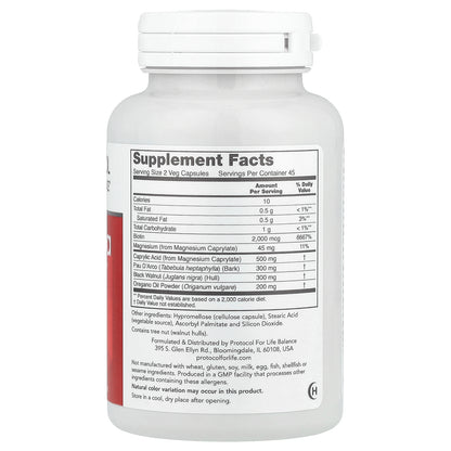 Protocol for Life Balance, OrthoFlora Yeast Support™, 90 Veg Capsules